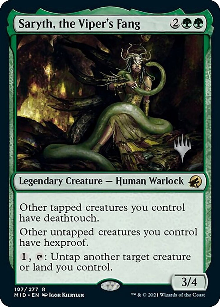 Image for Saryth, the Viper's Fang (197) [Promo Pack: Innistrad: Midnight Hunt]