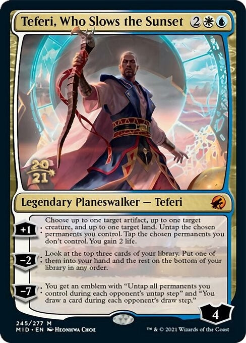 Image for Teferi, Who Slows the Sunset (245) [Prerelease Cards]