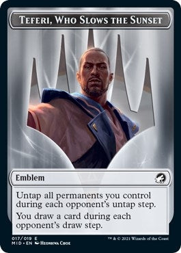 Image for Emblem - Teferi, Who Slows the Sunset (17) [Innistrad: Midnight Hunt]