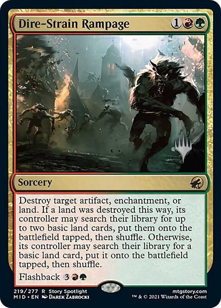 Image for Dire-Strain Rampage (219) [Promo Pack: Innistrad: Midnight Hunt]