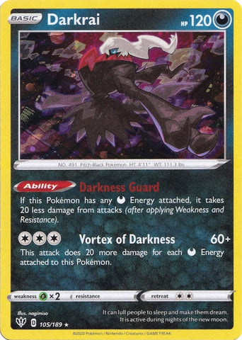 Darkrai - 105/189 (Cosmos Holo) (105/189) (Miscellaneous Cards & Products)