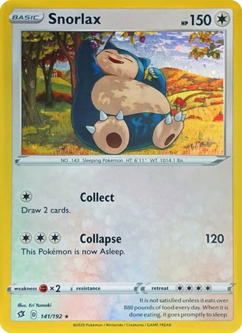Image for Snorlax - 141/192 (Cosmos Holo) (141/192) - Pokemon