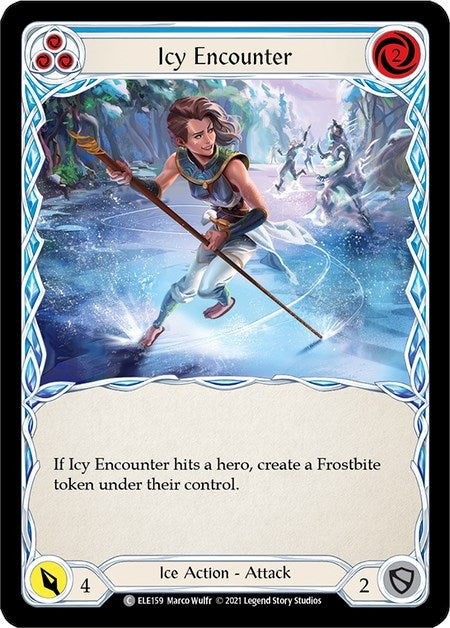Image for Icy Encounter (Blue) (ELE159) (Tales of Aria) - Flesh and Blood TCG