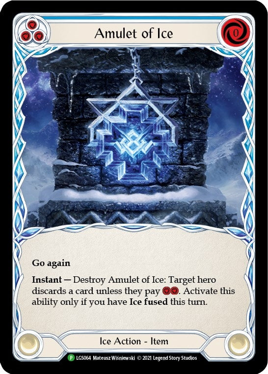 Image for Amulet of Ice - LGS064 (LGS064) (Flesh and Blood: Promo Cards) - Flesh and Blood TCG