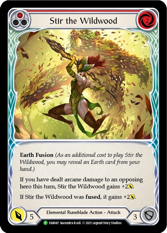 Image for Stir the Wildwood (Alternate Art) - FAB047 (FAB047) (Flesh and Blood: Promo Cards) - Flesh and Blood TCG