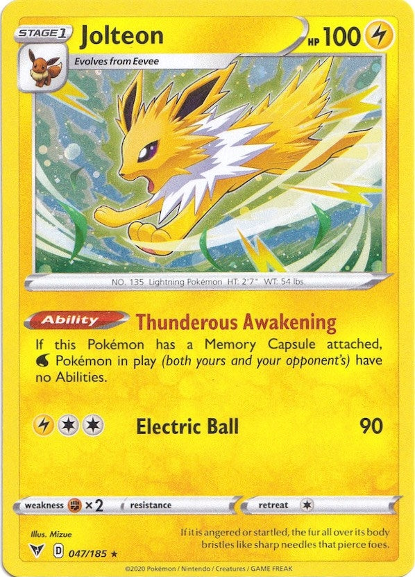 Jolteon - 047/185 (Cosmos Holo) (047/185) (Miscellaneous Cards & Products)