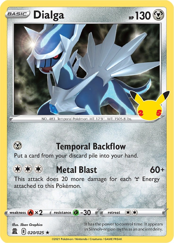 Image for Dialga (020/025) [Celebrations]