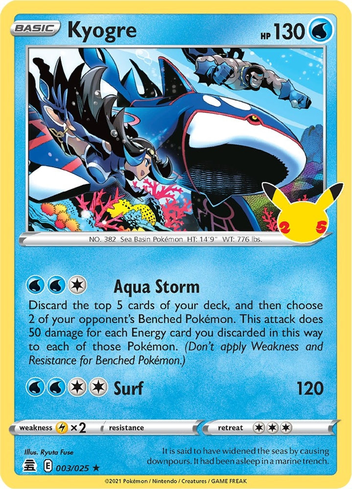 Image for Kyogre (003/025) [Celebrations]