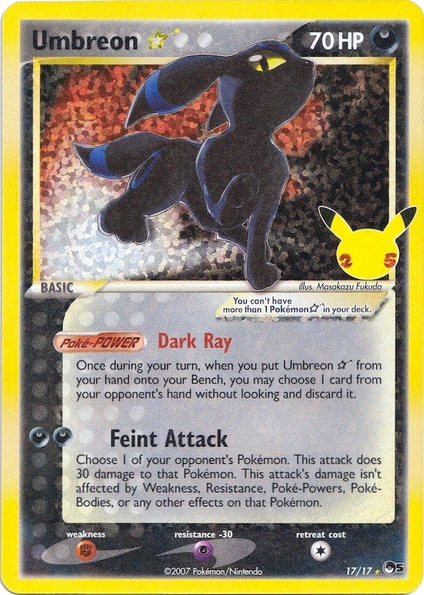 Image for Umbreon Star (17/17) [Celebrations: Classic Collection]