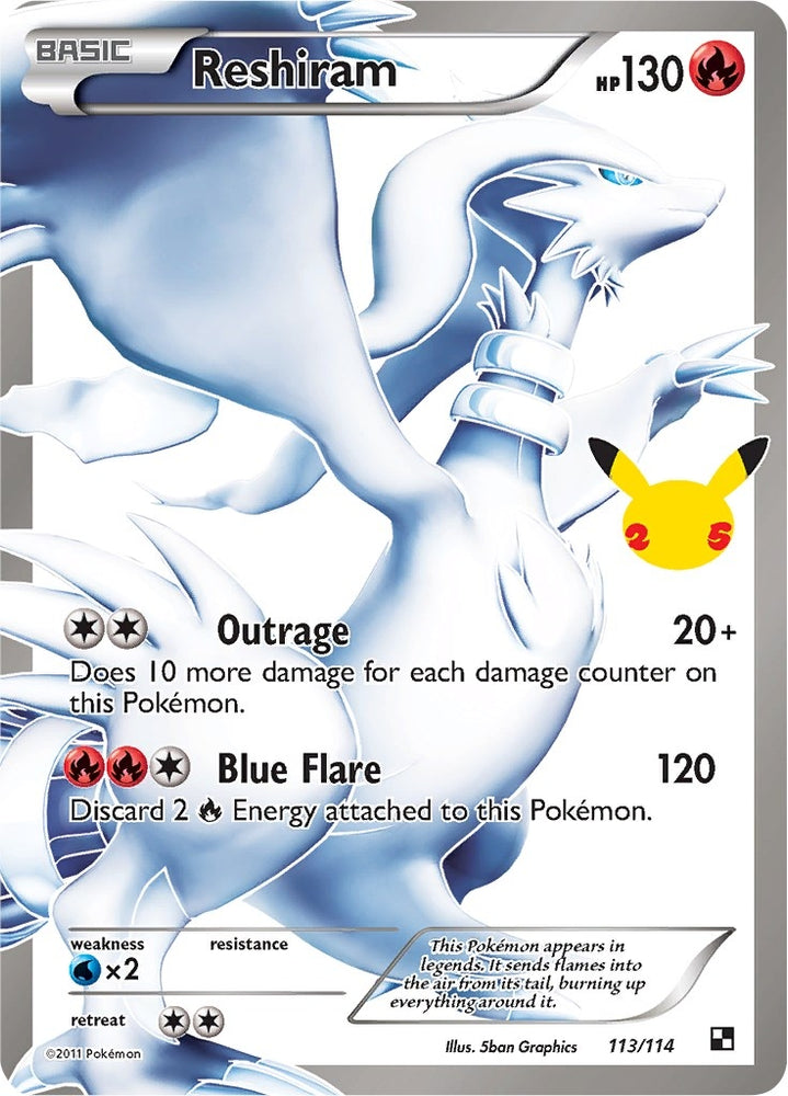 Reshiram (113/114) (Celebrations: Classic Collection)