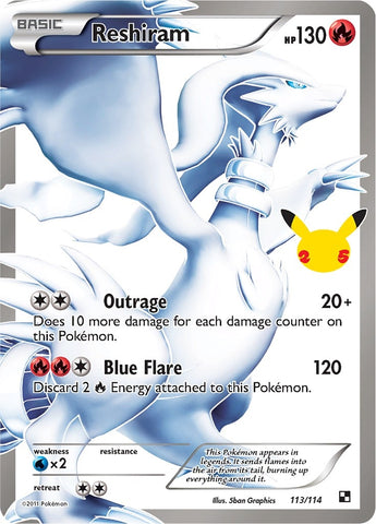 Reshiram (113/114) (Celebrations: Classic Collection)