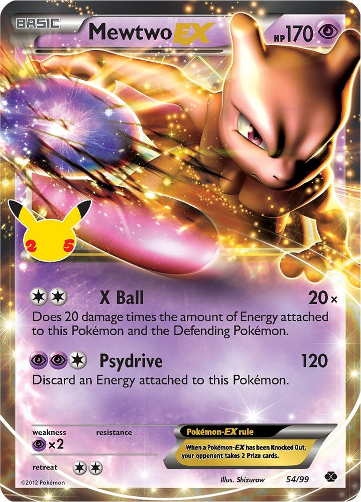 Image for Mewtwo EX (54/99) [Celebrations: Classic Collection]