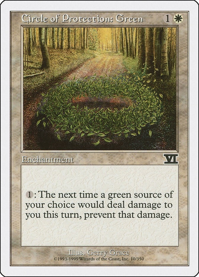 Image for Circle of Protection: Green (10) [Classic Sixth Edition]