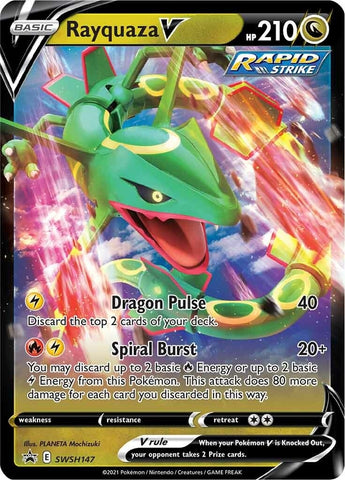 Image for Rayquaza V - SWSH147 (SWSH147) [SWSH: Sword & Shield Promo Cards]