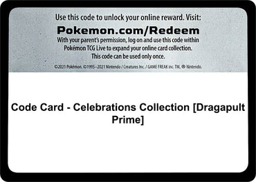 Image for Code Card - Celebrations Collection [Dragapult Prime] - Pokemon