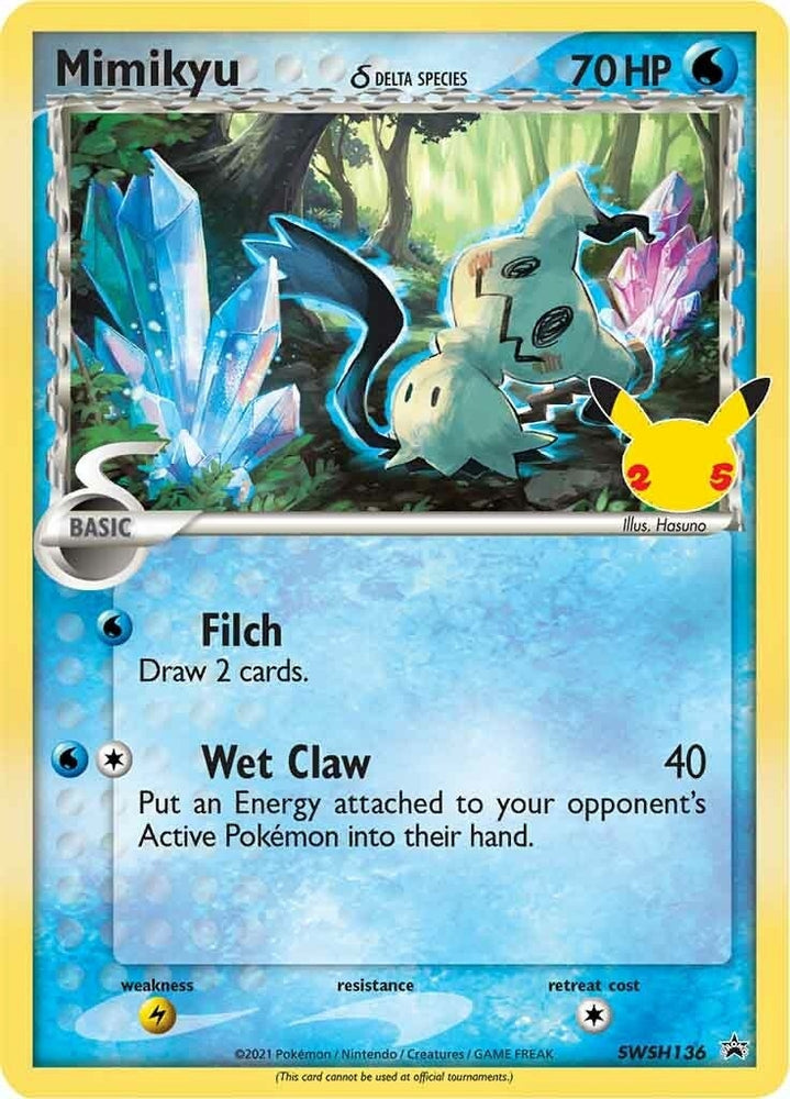 Image for Mimikyu (Delta Species) - SWSH136 (SWSH136) [SWSH: Sword & Shield Promo Cards]