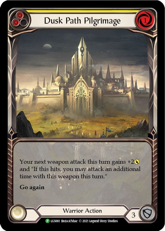 Image for Dusk Path Pilgrimage (Yellow) - LGS061 (LGS061) (Flesh and Blood: Promo Cards) - Flesh and Blood TCG