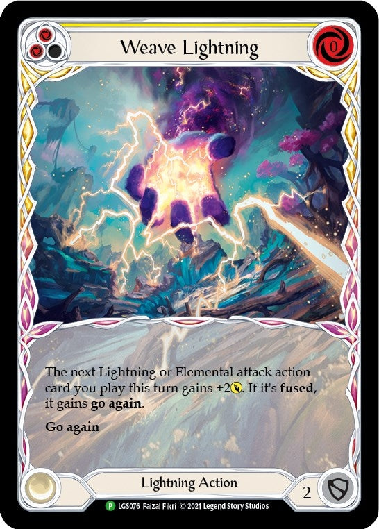 Image for Weave Lightning (Yellow) - LGS076 (LGS076) (Flesh and Blood: Promo Cards) - Flesh and Blood TCG