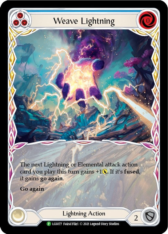 Image for Weave Lightning (Blue) - LGS077 (LGS077) (Flesh and Blood: Promo Cards) - Flesh and Blood TCG
