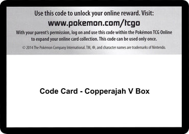 Image for Code Card - Copperajah V Box - Pokemon