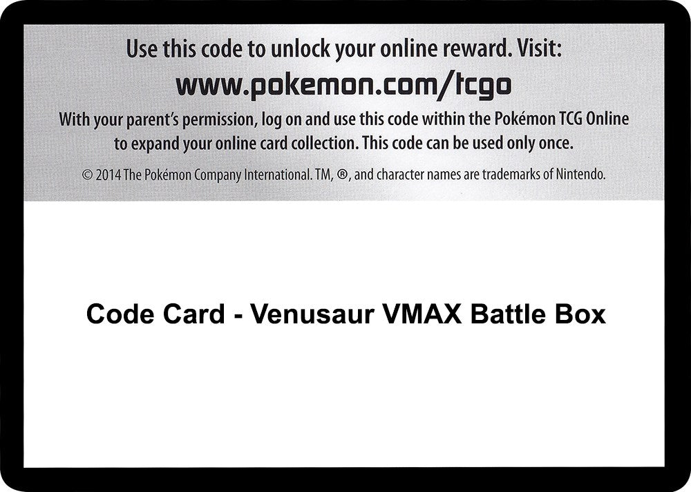 Image for Code Card - Venusaur VMAX Battle Box - Pokemon