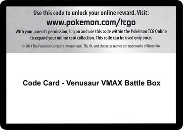 Image for Code Card - Venusaur VMAX Battle Box - Pokemon