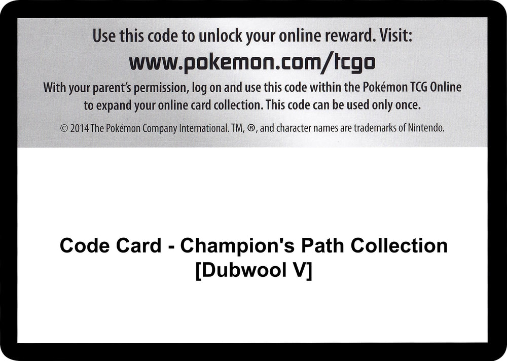 Image for Code Card [Champion's Path]