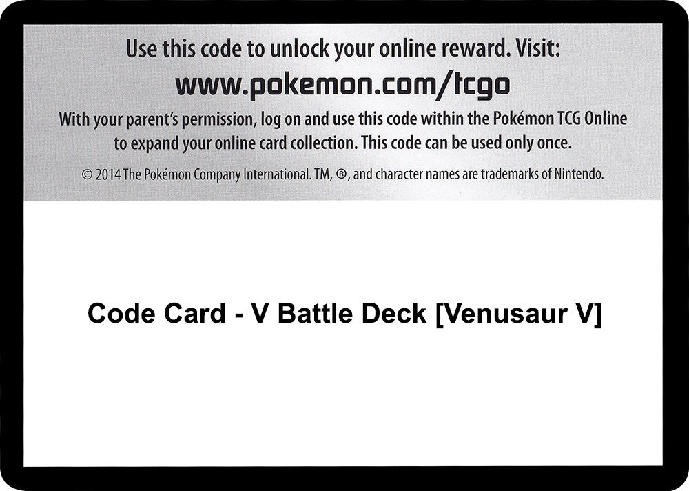Image for Code Card - V Battle Deck [Venusaur V] - Pokemon