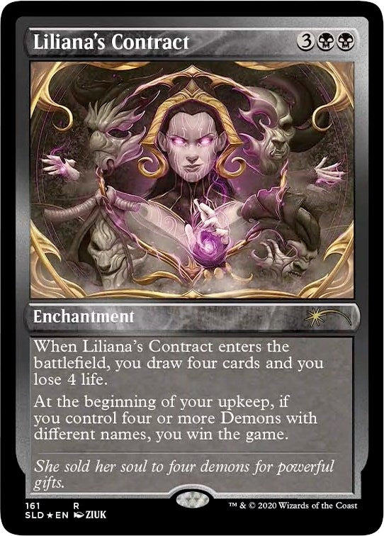Image for Liliana's Contract (161) (Foil Etched) (161) [Secret Lair Drop Series]
