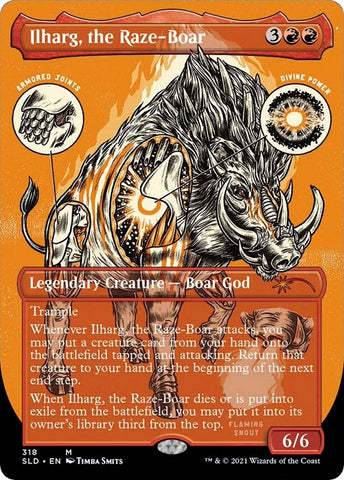 Image for Ilharg, the Raze-Boar (Foil Etched) (318) [Secret Lair Drop Series]