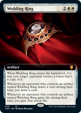 Image for Wedding Ring (Extended Art) (70) [Commander: Innistrad: Crimson Vow]