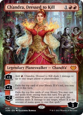 Image for Chandra, Dressed to Kill (Borderless) (279) [Innistrad: Crimson Vow]