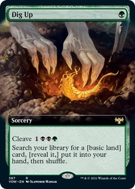 Image for Dig Up (Extended Art) (387) [Innistrad: Crimson Vow]