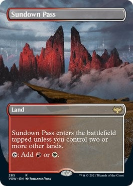 Image for Sundown Pass (Borderless) (285) [Innistrad: Crimson Vow]
