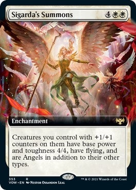 Image for Sigarda's Summons (Extended Art) (353) [Innistrad: Crimson Vow]