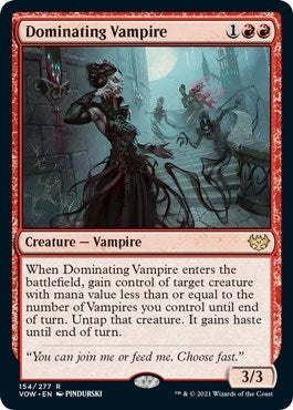 Image for Dominating Vampire (154) [Innistrad: Crimson Vow]