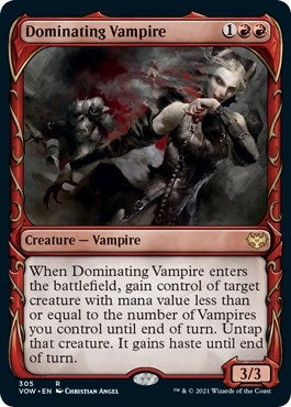 Image for Dominating Vampire (Showcase) (305) [Innistrad: Crimson Vow]