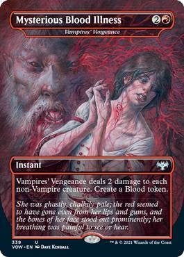 Image for Mysterious Blood Illness - Vampires' Vengeance (339) [Innistrad: Crimson Vow]