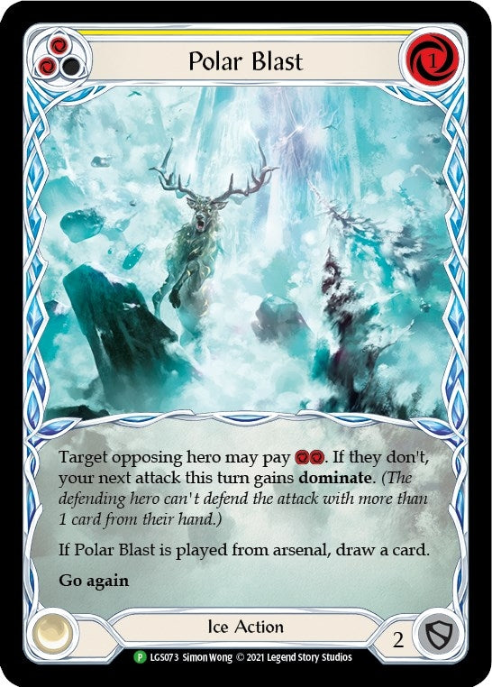 Image for Polar Blast (Yellow) - LGS073 (LGS073) (Flesh and Blood: Promo Cards) - Flesh and Blood TCG
