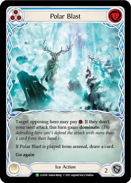 Image for Polar Blast (Blue) - LGS074 (LGS074) (Flesh and Blood: Promo Cards) - Flesh and Blood TCG