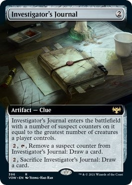 Image for Investigator's Journal (Extended Art) (396) [Innistrad: Crimson Vow]
