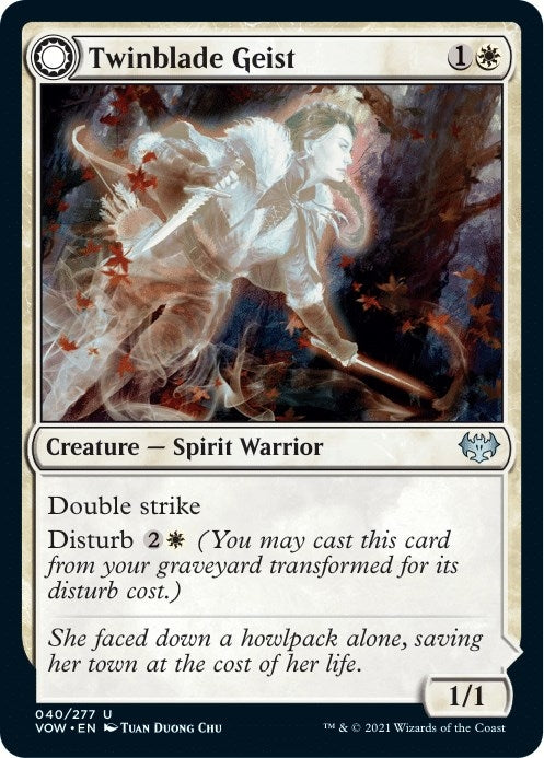 Image for Twinblade Geist (40) [Innistrad: Crimson Vow]