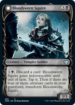 Image for Bloodsworn Squire (Showcase) (289) [Innistrad: Crimson Vow]