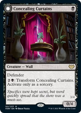 Image for Concealing Curtains (101) [Innistrad: Crimson Vow]