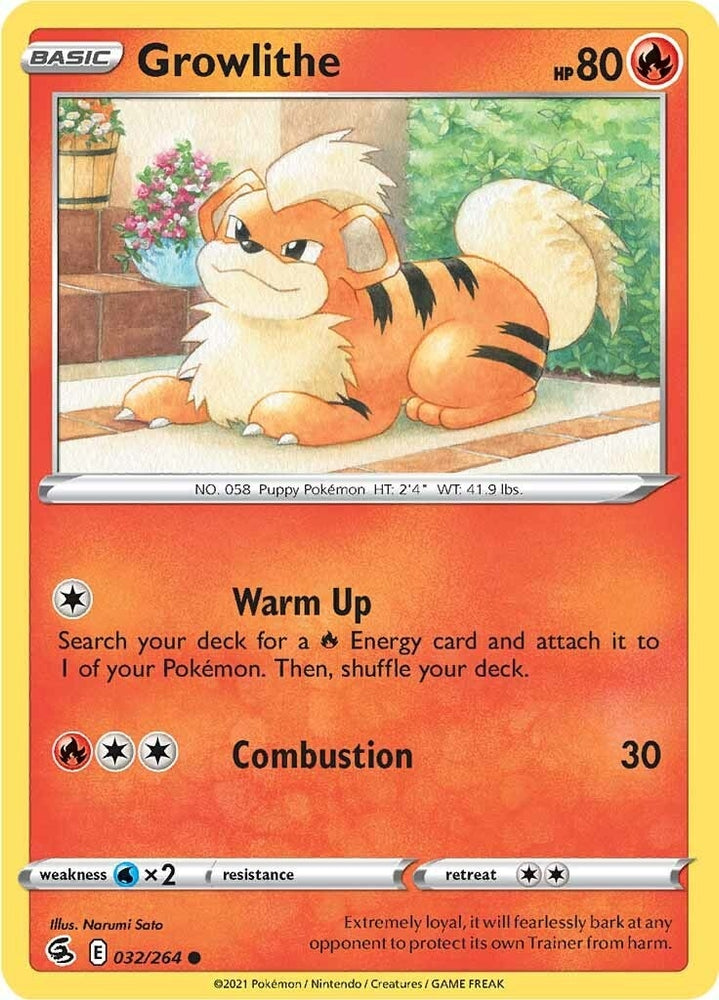 Image for Growlithe (032/264) [SWSH08: Fusion Strike]