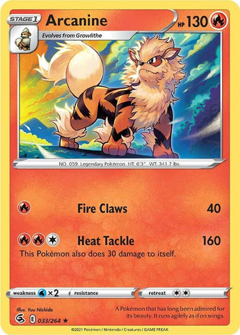 Image for Arcanine (033/264) [SWSH08: Fusion Strike]