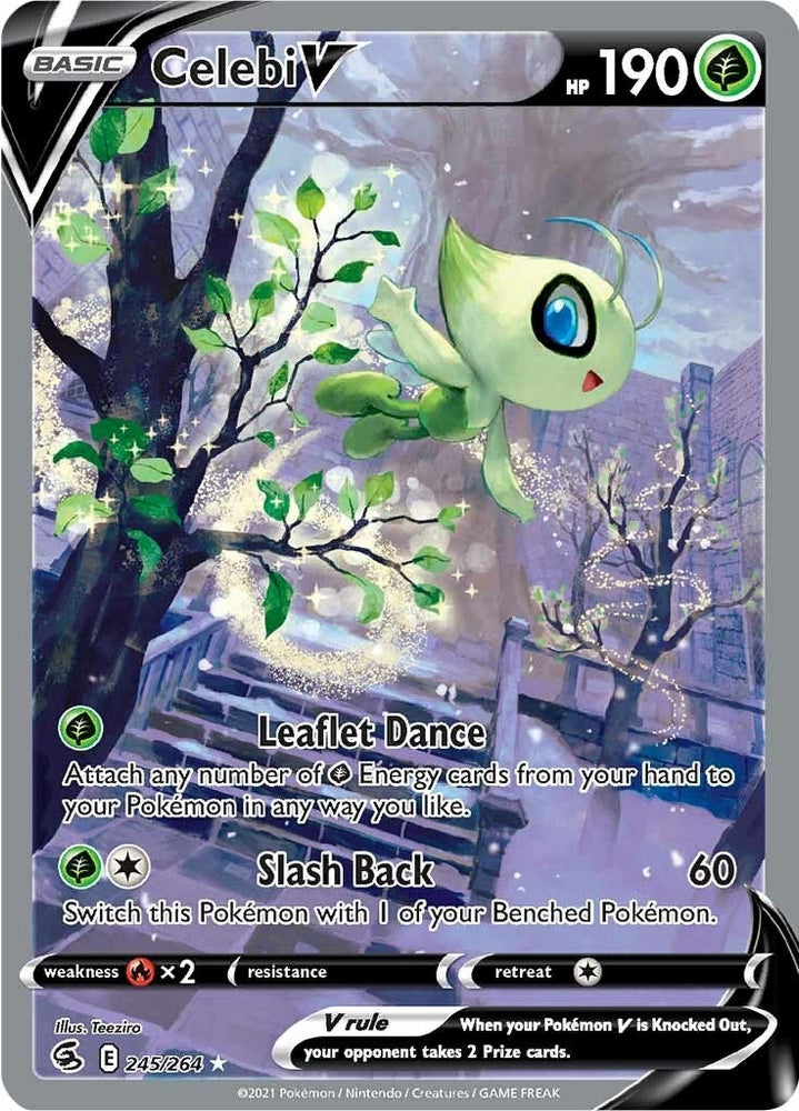 Image for Celebi V (Alternate Full Art) (245/264) [SWSH08: Fusion Strike]