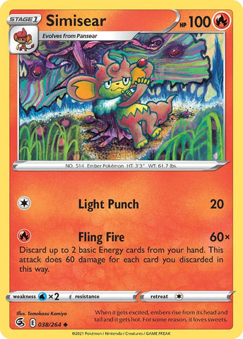 Image for Simisear (038/264) - Pokemon