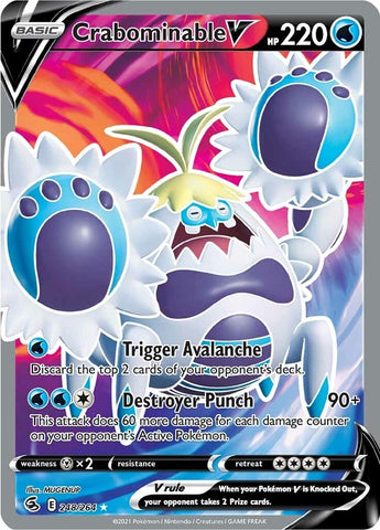 Image for Crabominable V (Full Art) (248/264) [SWSH08: Fusion Strike]