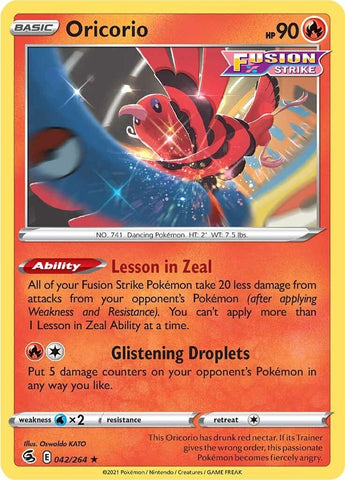 Image for Oricorio (042/264) [SWSH08: Fusion Strike]